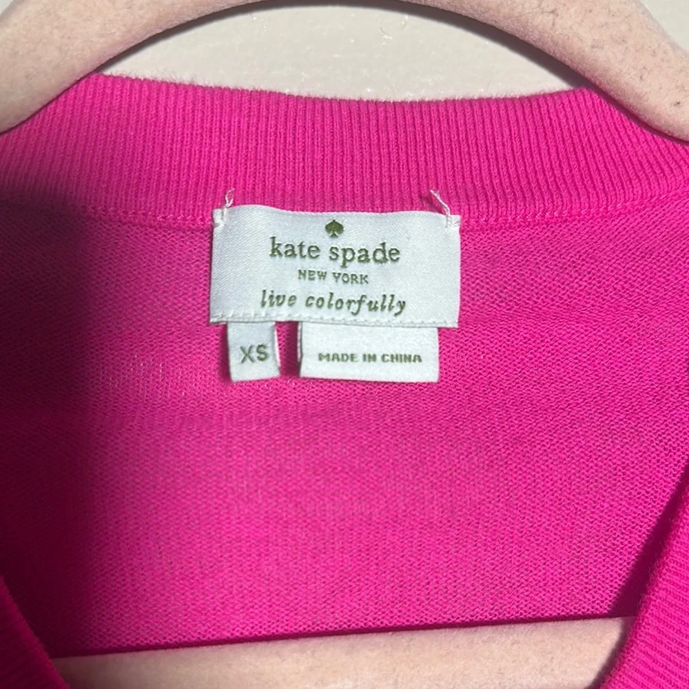 Kate Spade Tula Pearled Pink Cardigan | XS‎